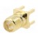 Socket | RP-SMA | male | straight | THT | on PCBs | PTFE | gold-plated image 1