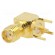 Socket | SMA | female | angled | 50Ω | THT | on PCBs | PTFE | gold-plated image 1