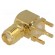 Socket | SMA | female | angled 90° | THT | on PCBs | PTFE | gold-plated image 1