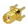 Socket | SMA | female | straight | 50Ω | THT | on PCBs | PTFE | gold-plated image 1