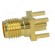 Socket | SMA | female | straight | 50Ω | THT | on PCBs | PTFE | gold-plated image 3