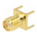 Socket | SMA | female | straight | 50Ω | THT | on PCBs | PTFE | gold-plated фото 1