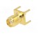Socket | SMA | female | straight | 50Ω | THT | on PCBs | PTFE | gold-plated image 2