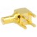 Socket | SMB | male | angled 90° | 50Ω | THT | on PCBs | PTFE | gold-plated image 1