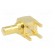 Socket | SMB | male | angled 90° | 50Ω | THT | on PCBs | PTFE | gold-plated image 2