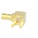 Socket | SMB | male | angled 90° | 50Ω | THT | on PCBs | PTFE | gold-plated image 3