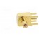 Socket | SMB | male | angled 90° | 50Ω | THT | for cable | PTFE | Mat: brass image 9