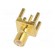 Socket | SMB | male | straight | 50Ω | THT | for cable | PTFE | gold-plated image 1