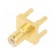 Socket | SMB | male | straight | 50Ω | THT | for cable | PTFE | gold-plated image 1