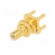 Socket | SMB | male | straight | 50Ω | THT | PTFE | gold-plated | Mat: brass image 3