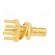 Socket | SMB | male | straight | 50Ω | THT | PTFE | gold-plated | Mat: brass image 8