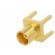 Socket | MCX | female | straight | 50Ω | THT | on PCBs | PTFE | gold-plated image 3