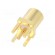 Socket | MMCX | female | straight | 50Ω | THT | on PCBs | PTFE | gold-plated image 2