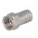 Plug | F | male | straight | 75Ω | RG6 | crimped (hex) | for cable image 2