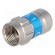 Plug | F | male | straight | RG6 | 7.1mm | push-in | for cable фото 1