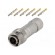 Connector: circular | plug | for cable | PIN: 6 | female | crimped | RT360 image 1