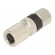 Connector: M8 | female | PIN: 3 | straight | for cable | plug | 4A | IP68 image 1
