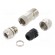 Connector: M8 | female | PIN: 4 | straight | for cable | plug | 3A | 30V paveikslėlis 1