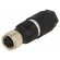Connector: M8 | female | PIN: 4 | straight | for cable | plug | 4A | 30V image 1