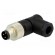 Connector: M8 | male | PIN: 3 | angled 90° | for cable | plug image 1