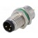 Connector: M8 | male | PIN: 3 | for panel mounting,front side nut paveikslėlis 1