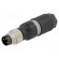 Connector: M8 | male | PIN: 3 | straight | for cable | plug | 4A | IP65/IP67 paveikslėlis 1