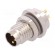Connector: M8 | male | PIN: 3 | for panel mounting,front side nut image 1