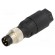 Connector: M8 | male | PIN: 4 | straight | for cable | plug | 4A | IP65/IP67 image 1