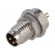 Connector: M8 | male | PIN: 4 | for panel mounting,front side nut image 1