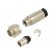 Connector: M9 | plug | male | Plating: gold-plated | 125V | IP67 | PIN: 4 image 1