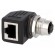 Adapter | M12 female,RJ45 socket | D code-Ethernet | PIN: 4 | Cat: 5e image 1