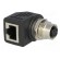 Adapter | RJ45 socket,M12 female | D code-Ethernet | PIN: 4 | Cat: 5e image 2