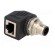 Adapter | RJ45 socket,M12 male | D code-Ethernet | PIN: 4 | Cat: 5e image 2