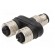T adapter | M12 male,M12 female x2 | A code-DeviceNet / CANopen paveikslėlis 2