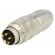 Connector: M16 | plug | male | soldering | for cable | PIN: 4 | 5A | 250V image 1