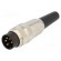 Connector: M16 | plug | male | soldering | for cable | PIN: 5 | 5A | 250V paveikslėlis 1