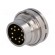 Connector: M16 | socket | male | soldering | PIN: 12 | 3A | 60V | straight фото 1