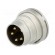 Connector: M16 | socket | male | soldering | PIN: 4 | 5A | 250V | IP40 image 1