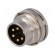 Connector: M16 | socket | male | soldering | PIN: 5 | 6A | 250V | straight image 1