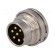 Connector: M16 | socket | male | soldering | PIN: 6 | 5A | 125V | straight image 1