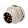 Connector: M16 | socket | male | soldering | PIN: 6 | 5A | 250V | IP68 image 1