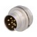 Connector: M16 | socket | male | soldering | PIN: 7 | 5A | 250V | IP40 image 1