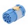 Connector: M23 | contact insert | PIN: 8(4+4) | female | for cable image 1