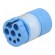 Connector: M23 | contact insert | PIN: 8(4+4) | male | for cable paveikslėlis 1