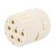 Connector: M23 | contact insert | PIN: 6 | female | crimped | 300V | 20A image 1