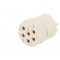 Connector: M23 | contact insert | PIN: 6 | female | soldering | 300V | 20A image 2