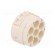 Connector: M23 | contact insert | PIN: 6 | male | crimped | w/o contacts image 4