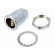 Connector: circular | 1S | socket | male/female | PIN: 3(2+1) | 10A | IP50 image 1