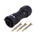 Connector: circular | plug | for cable | PIN: 3 | male | with contacts image 1