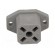Connector: rectangular | G | socket | male | PIN: 4 | tinned | IP65 | grey image 5